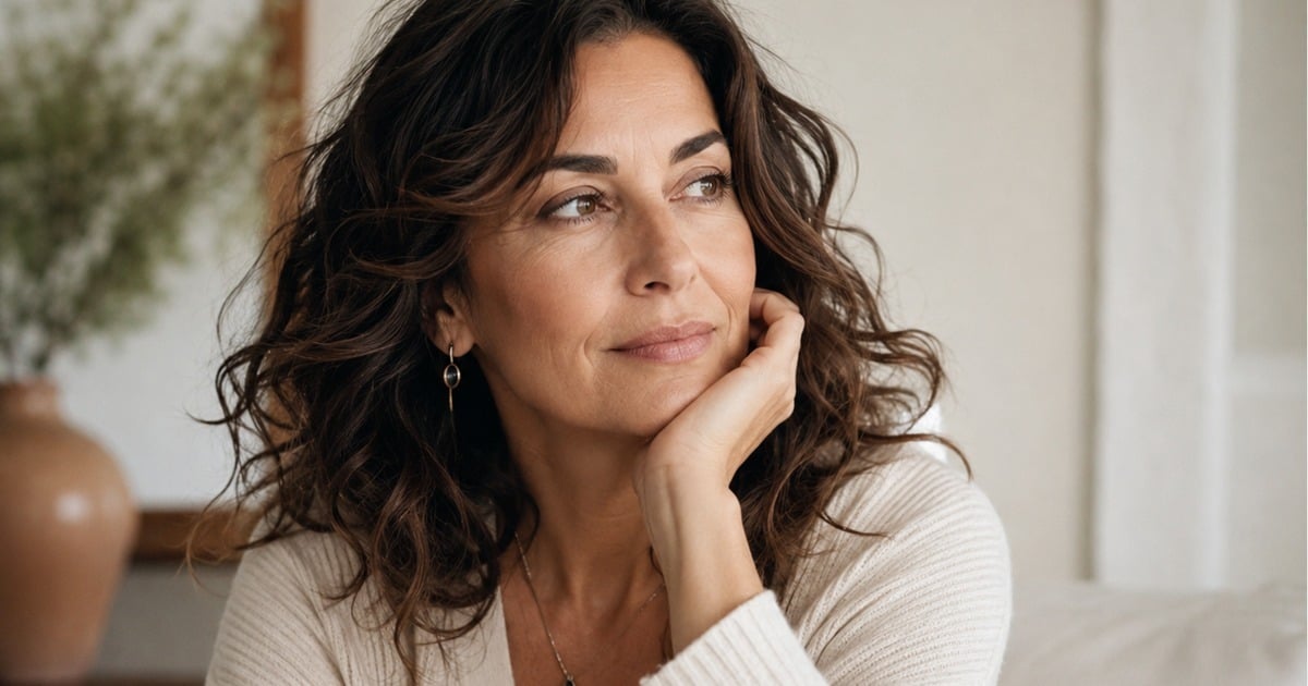 Mujer en un momento de calma y reflexión